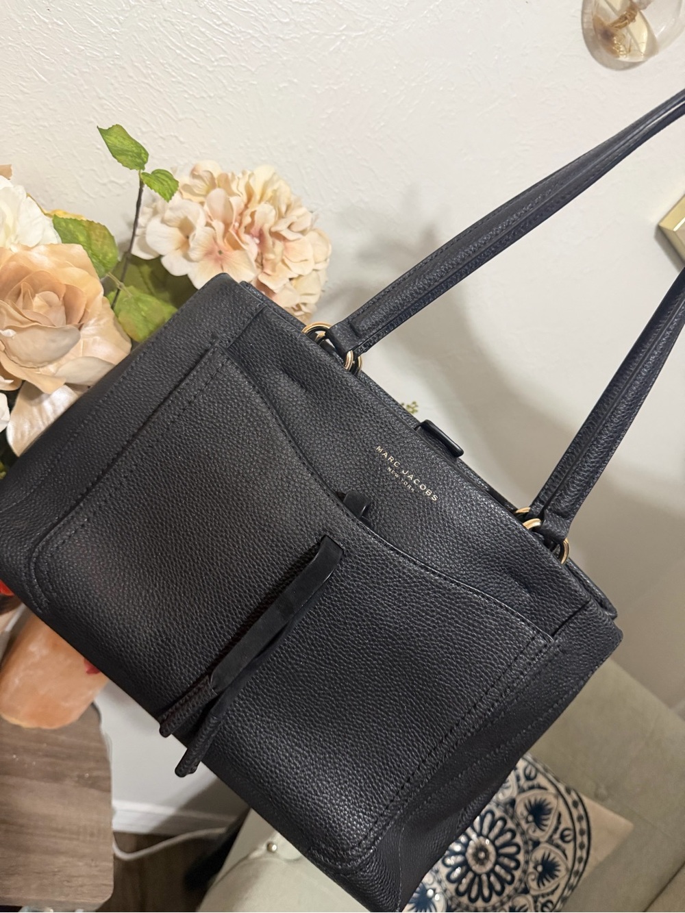 Authentic Marc Jacobs Maverick Pebbled Leather Tote Bag